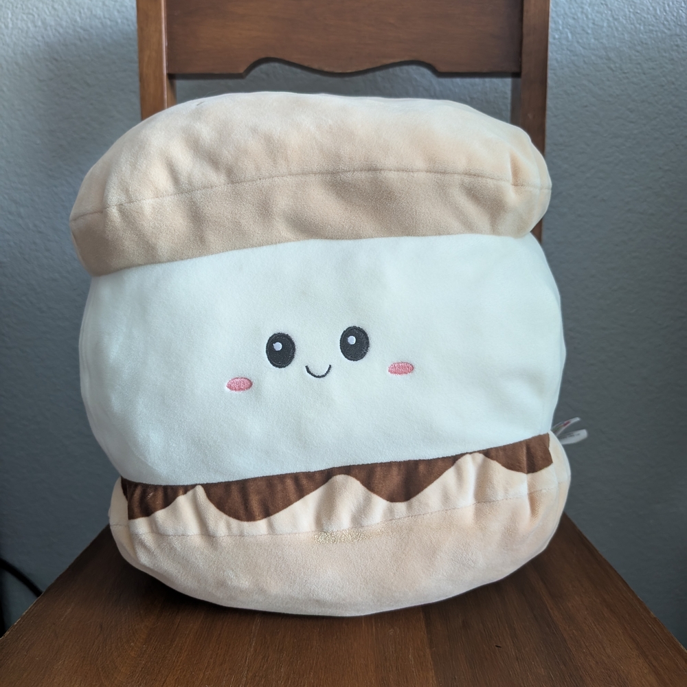 Cute Cream and Brown Kids Plush Pillow